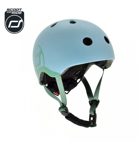 Scoot and Ride Kask - kask dla małych dzieci XXS-S | Steel